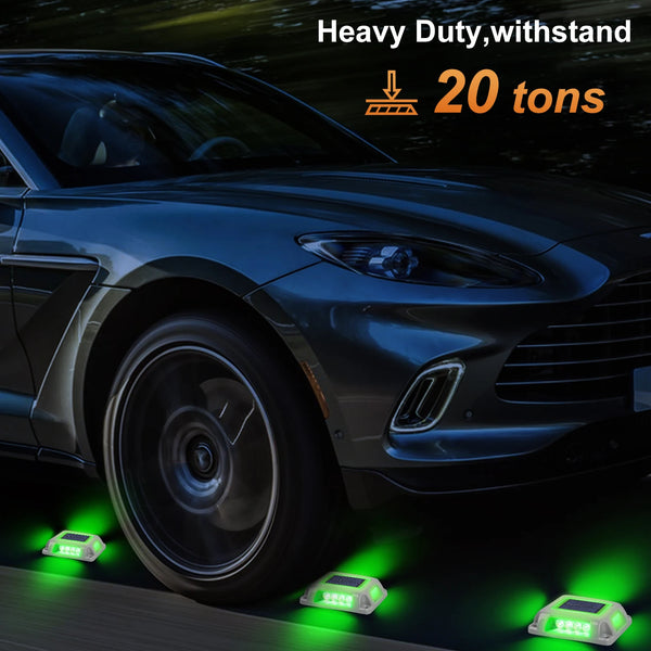 8PCS Solar Underground Deck Lights – IP65 Waterproof LED Spotlights for Garden, Lawn & Street Decor